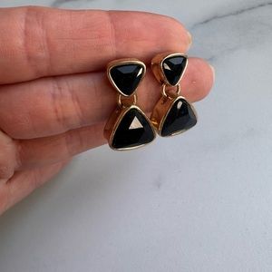Roman luxe triangle earrings